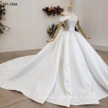 Jancember HTL1544 Heavy Stain Ball Gown High Quality Wedding Dress In Sale